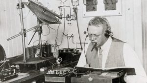 A picture of Reginald Fessenden, history's first official professional DJ!